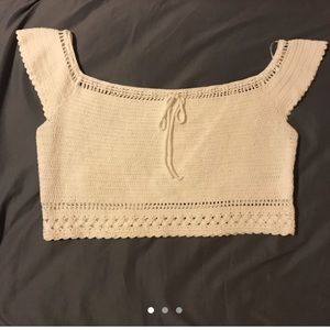 H & M crotchet top crop top!
